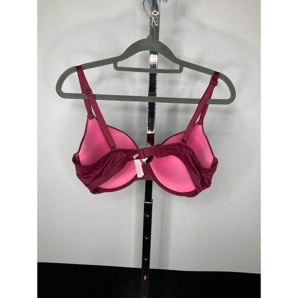 VS Victoria's Secret PINK Everywear Push Up Plum beige 36DD - Picture 4 of 7